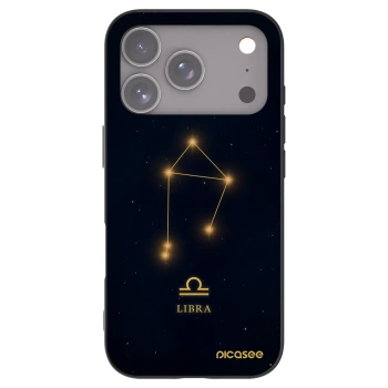 Picasee silikonový černý obal pro Apple iPhone 17 Pro - LIBRA