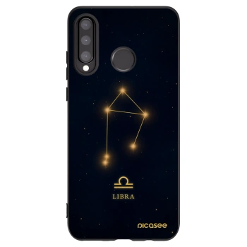 Picasee silikonový černý obal pro Huawei P30 Lite - LIBRA