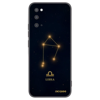 Picasee silikonový černý obal pro Samsung Galaxy S20 G980F - LIBRA