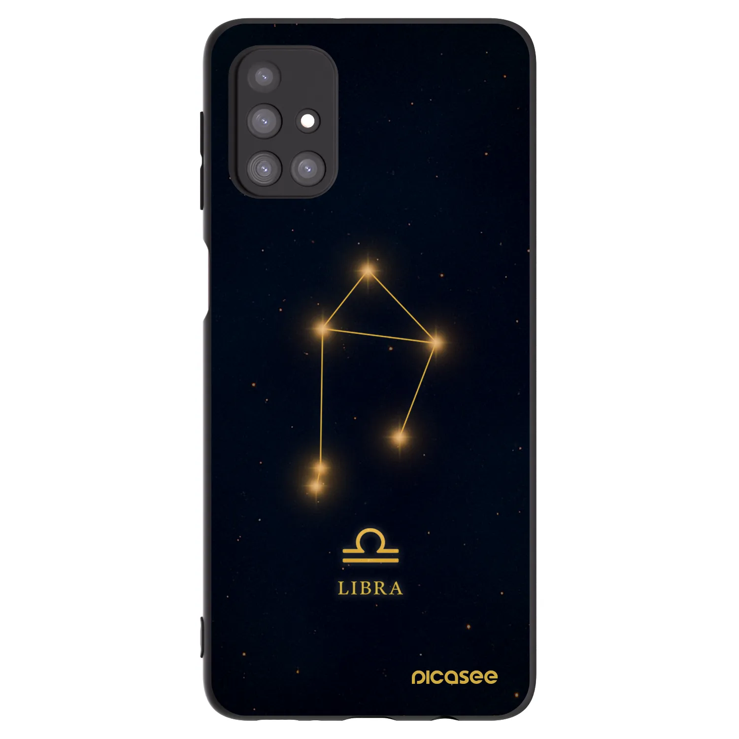 Picasee silikonový černý obal pro Samsung Galaxy M31s - LIBRA