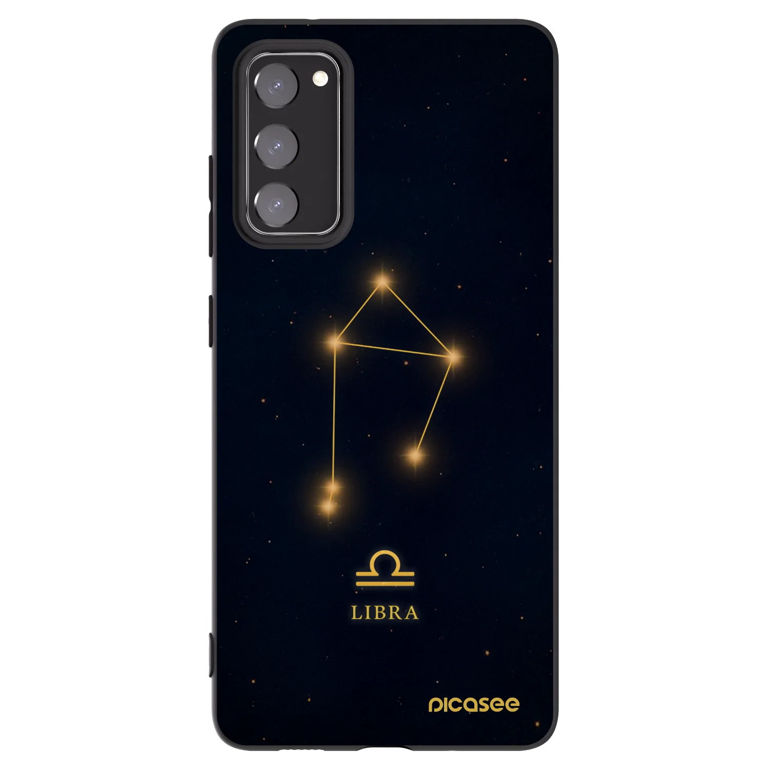 Picasee silikonový černý obal pro Samsung Galaxy S20 FE - LIBRA