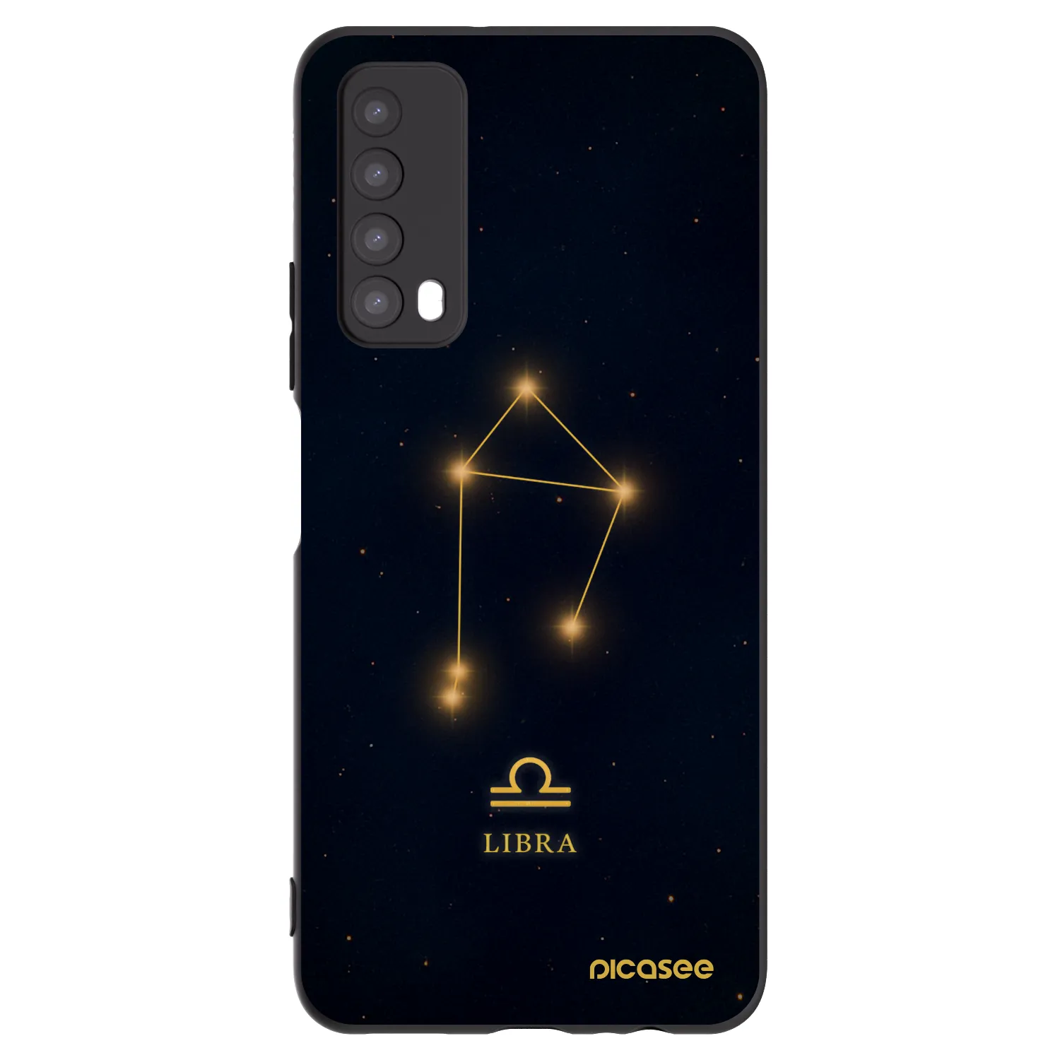 Picasee silikonový černý obal pro Huawei P Smart 2021 - LIBRA