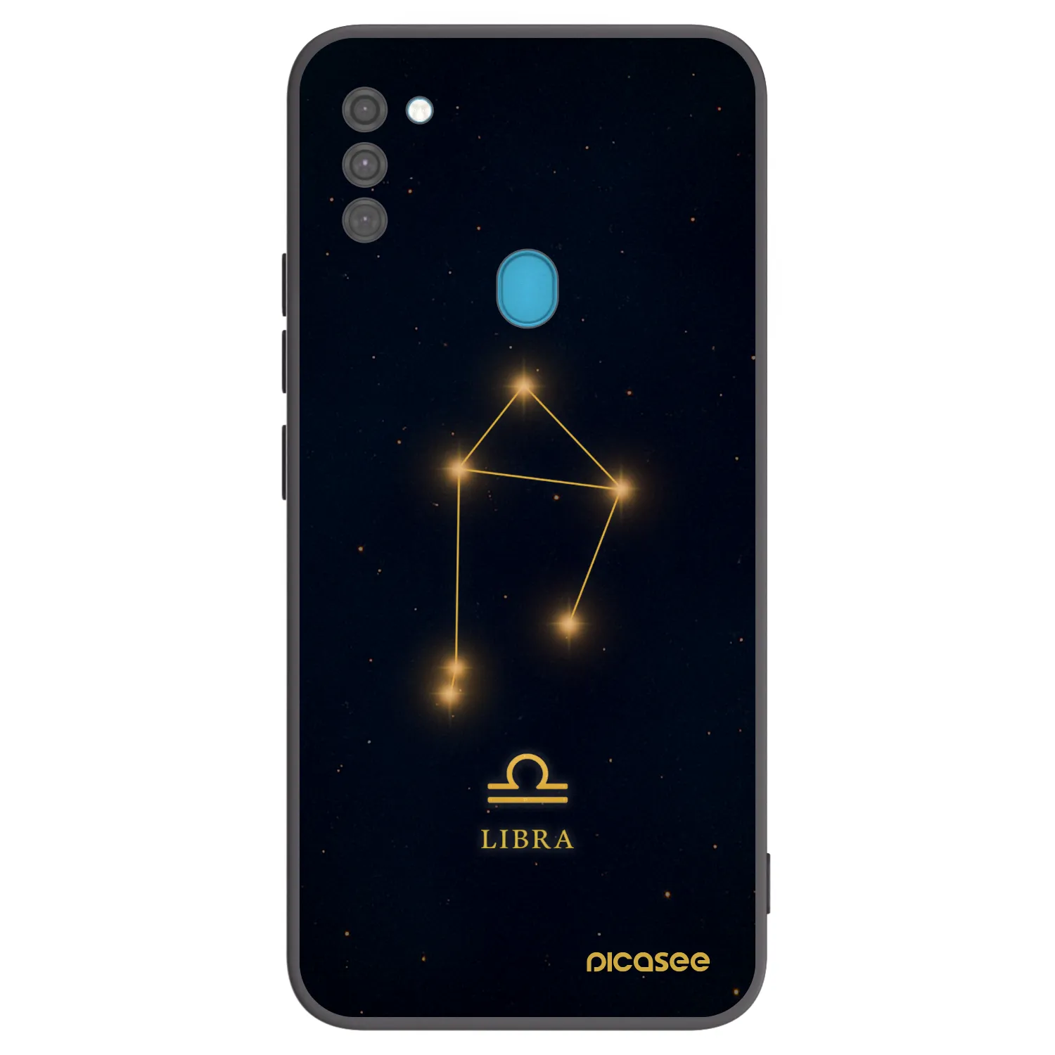 Picasee silikonový černý obal pro Samsung Galaxy M11 - LIBRA