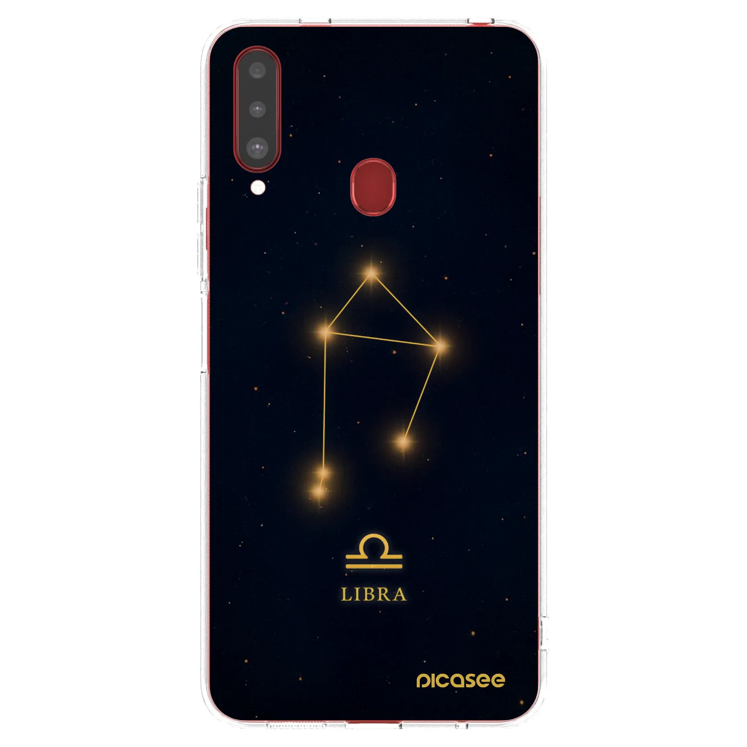 Picasee silikonový průhledný obal pro Samsung Galaxy A20s - LIBRA