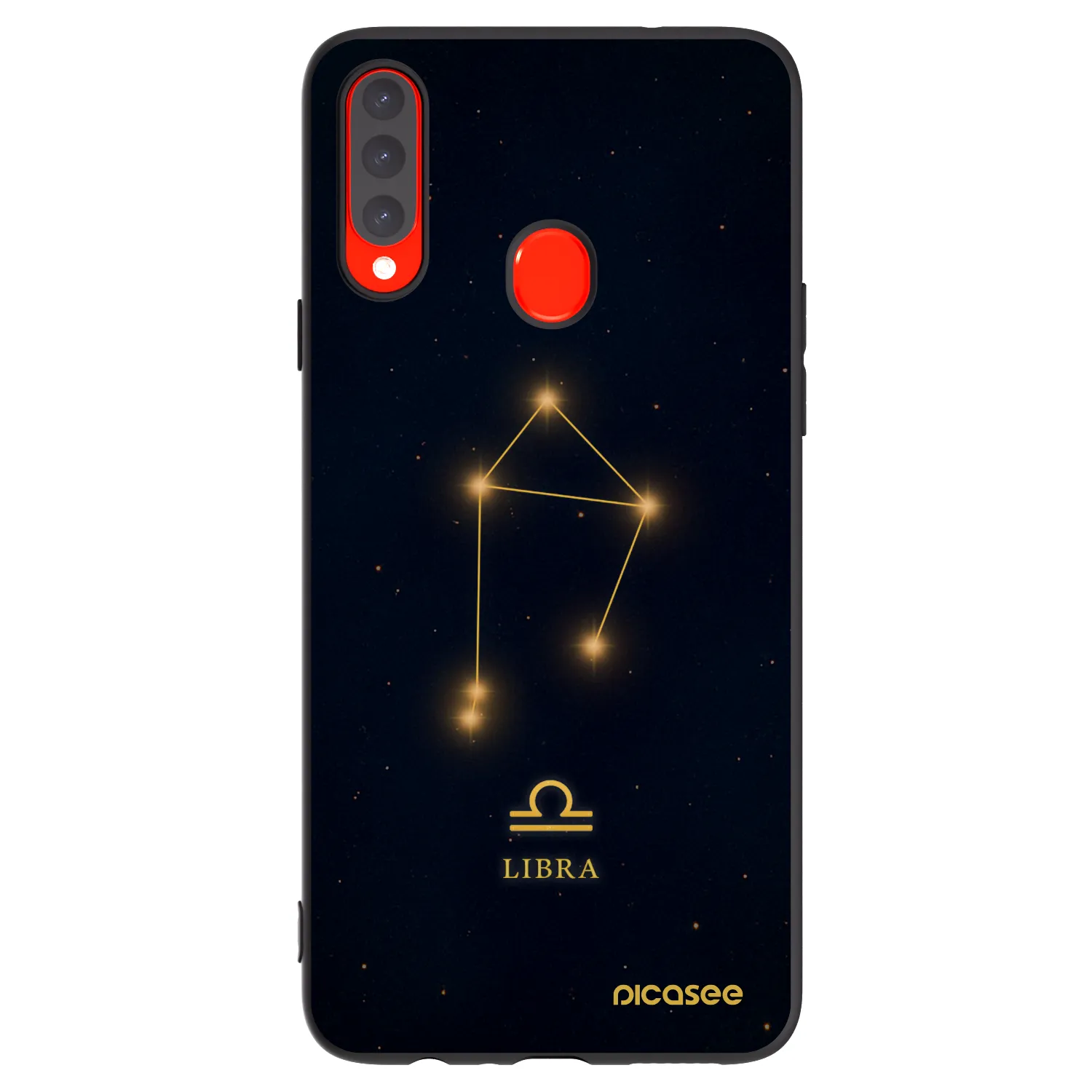 Picasee silikonový černý obal pro Samsung Galaxy A20s - LIBRA