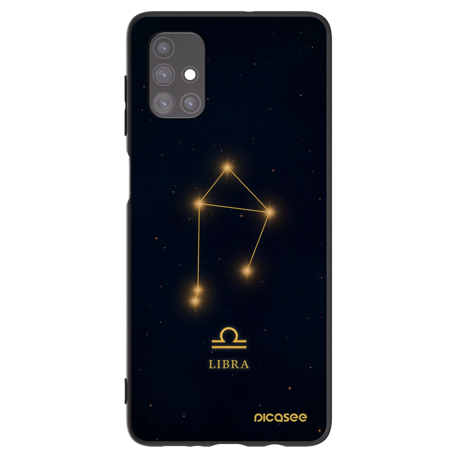 Picasee silikonový černý obal pro Samsung Galaxy M51 M515F - LIBRA