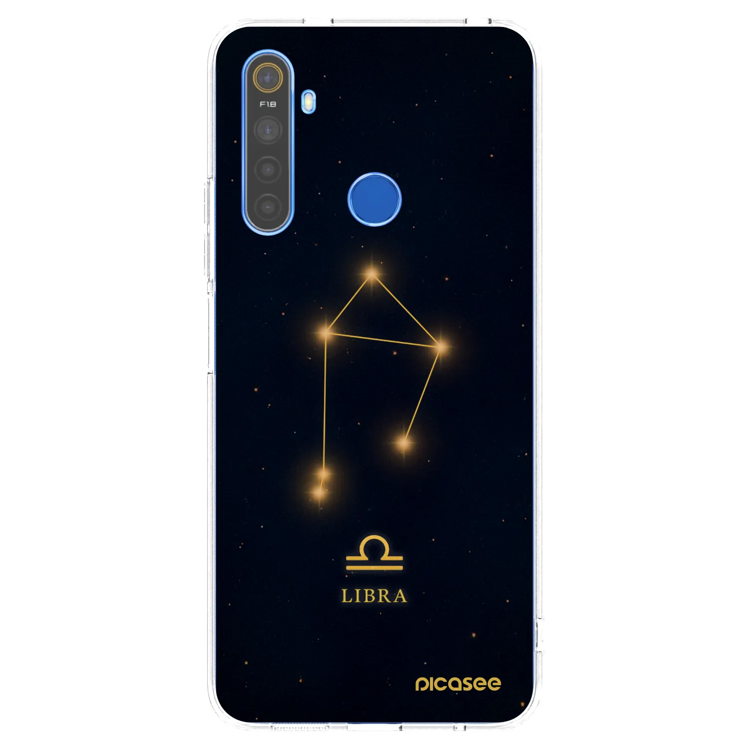 Picasee silikonový průhledný obal pro Realme 5 - LIBRA