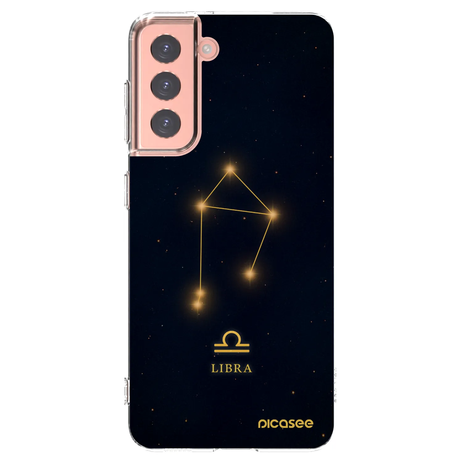 Picasee silikonový průhledný obal pro Samsung Galaxy S21 5G G991B - LIBRA
