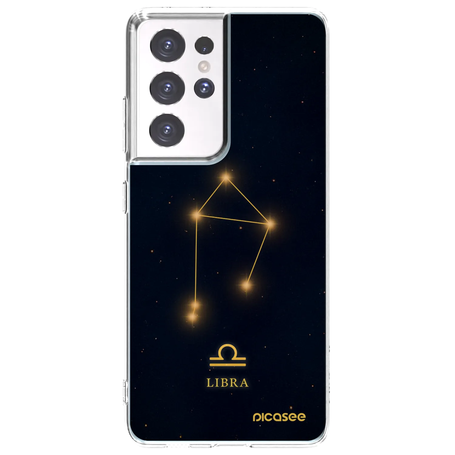 Picasee silikonový průhledný obal pro Samsung Galaxy S21 Ultra 5G G998B - LIBRA