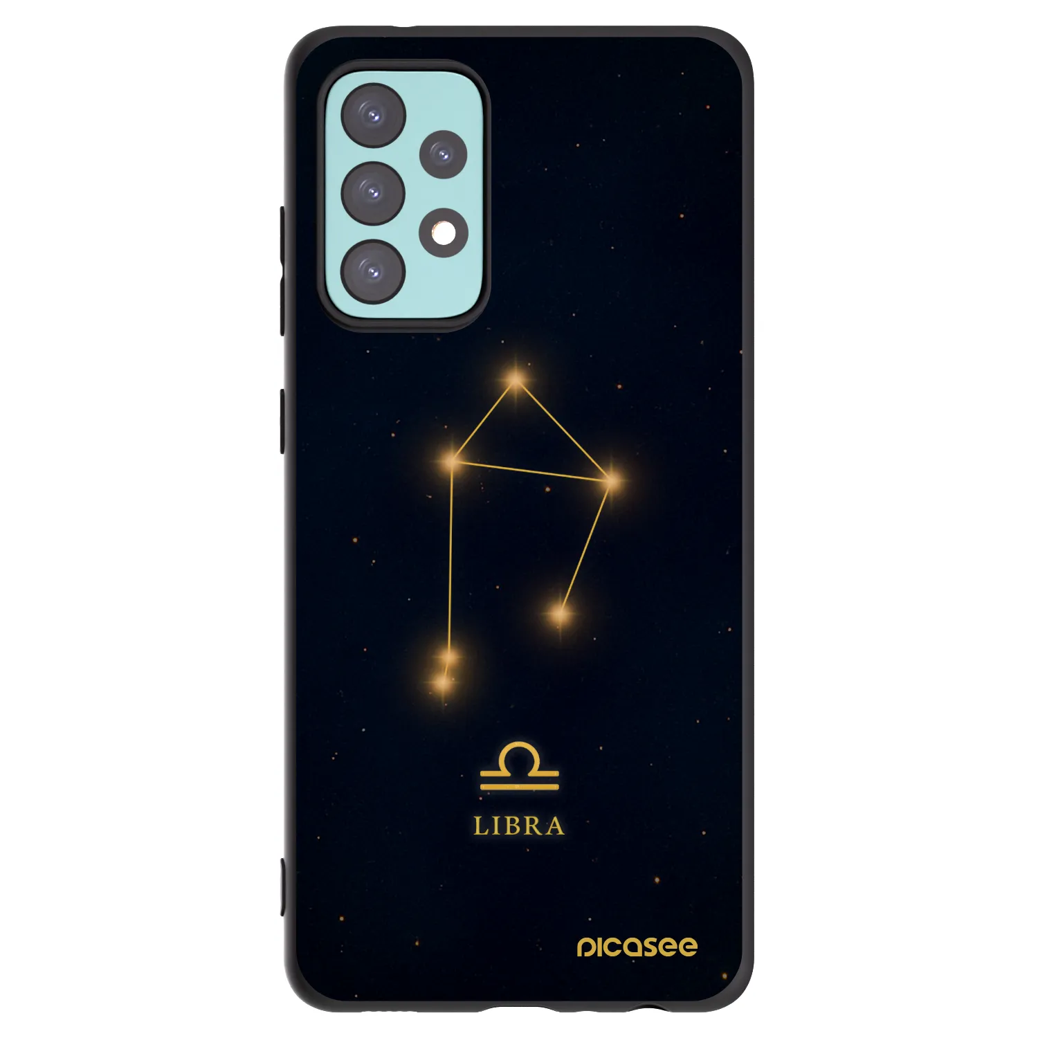 Picasee silikonový černý obal pro Samsung Galaxy A72 A725F - LIBRA