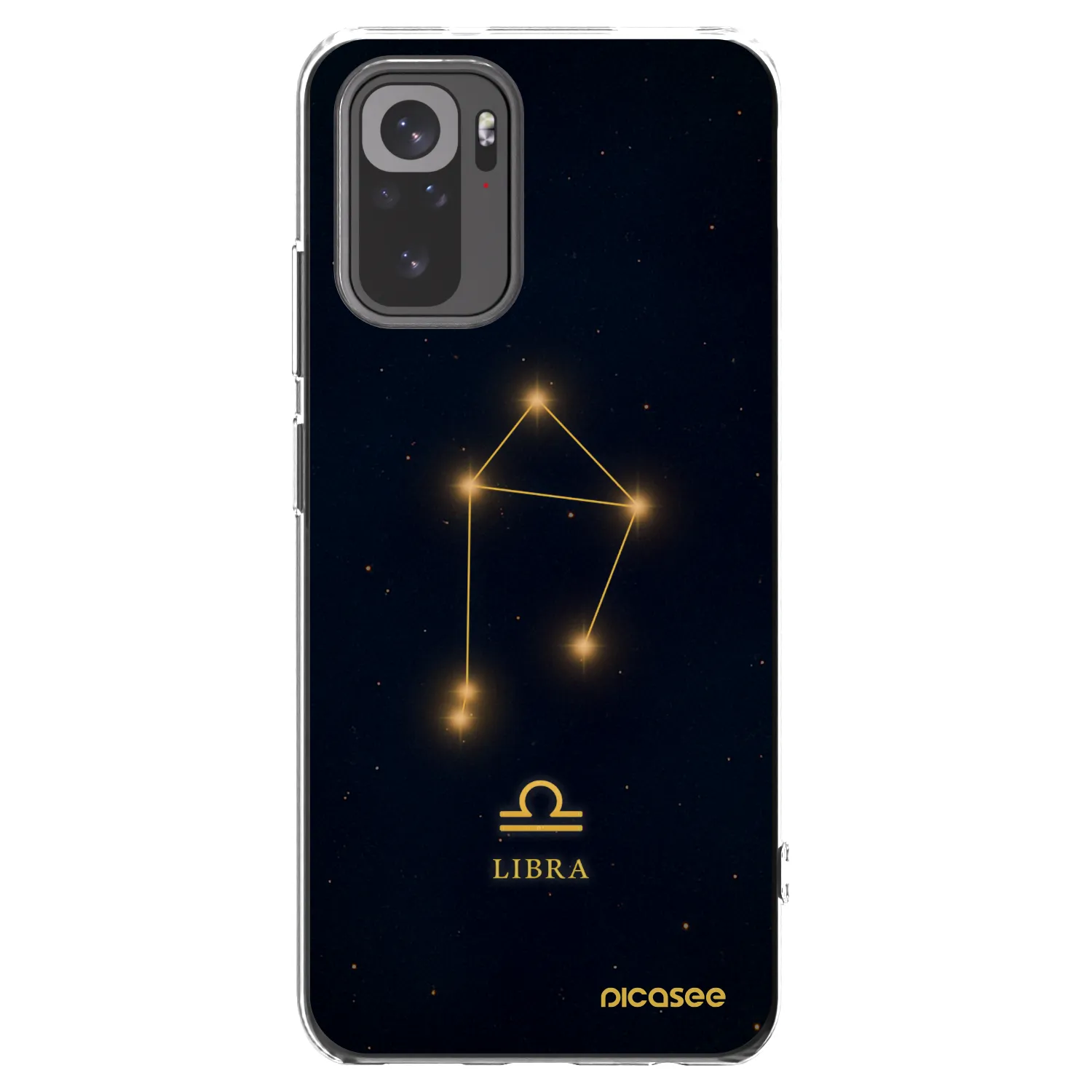 Picasee silikonový průhledný obal pro Xiaomi Redmi Note 10S - LIBRA
