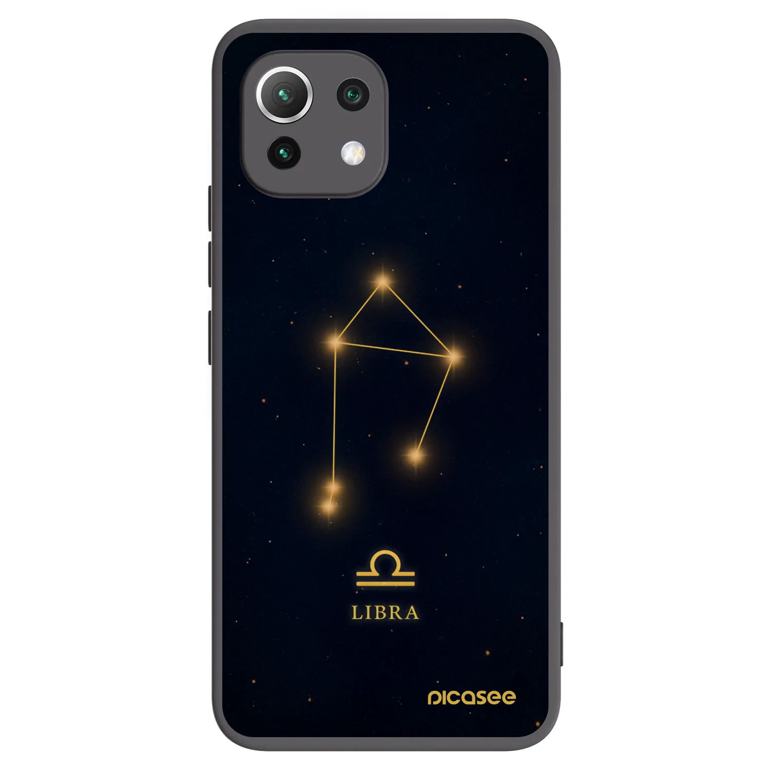 Picasee silikonový černý obal pro Xiaomi Mi 11 Lite - LIBRA