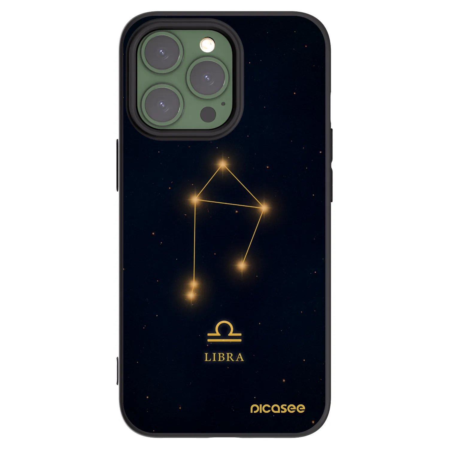 Picasee silikonový černý obal pro Apple iPhone 13 Pro - LIBRA