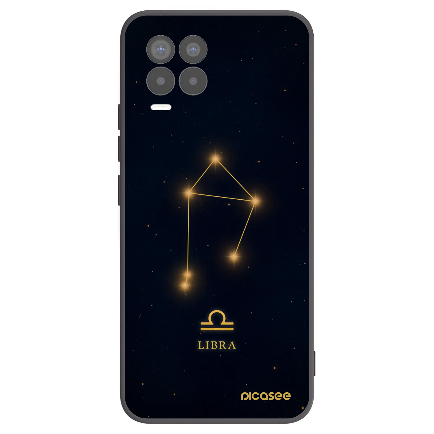 Picasee silikonový černý obal pro Realme 8 Pro - LIBRA