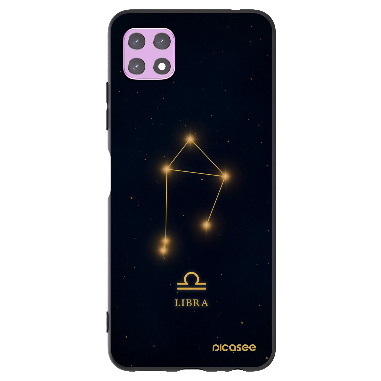 Picasee silikonový černý obal pro Samsung Galaxy A22 A226B 5G - LIBRA
