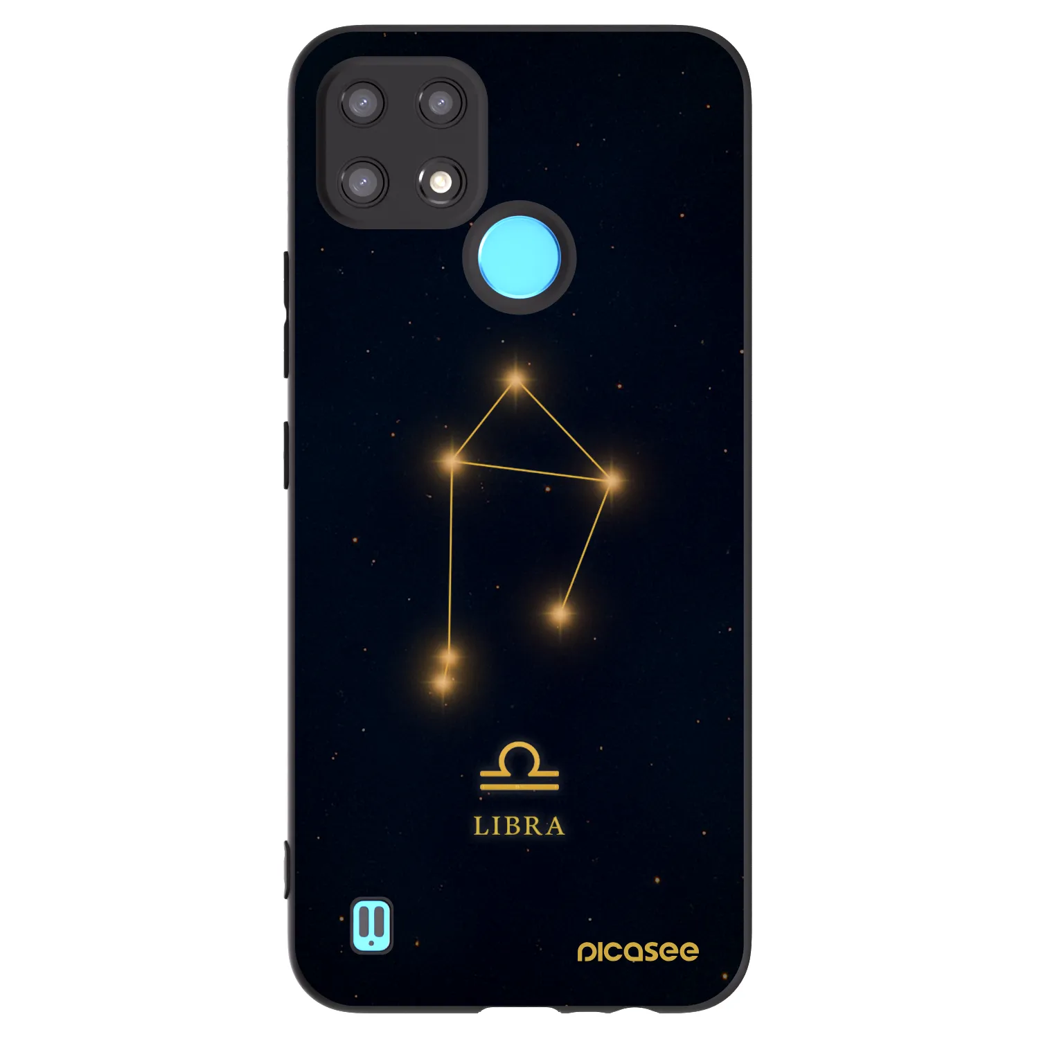 Picasee silikonový černý obal pro Realme C21 - LIBRA