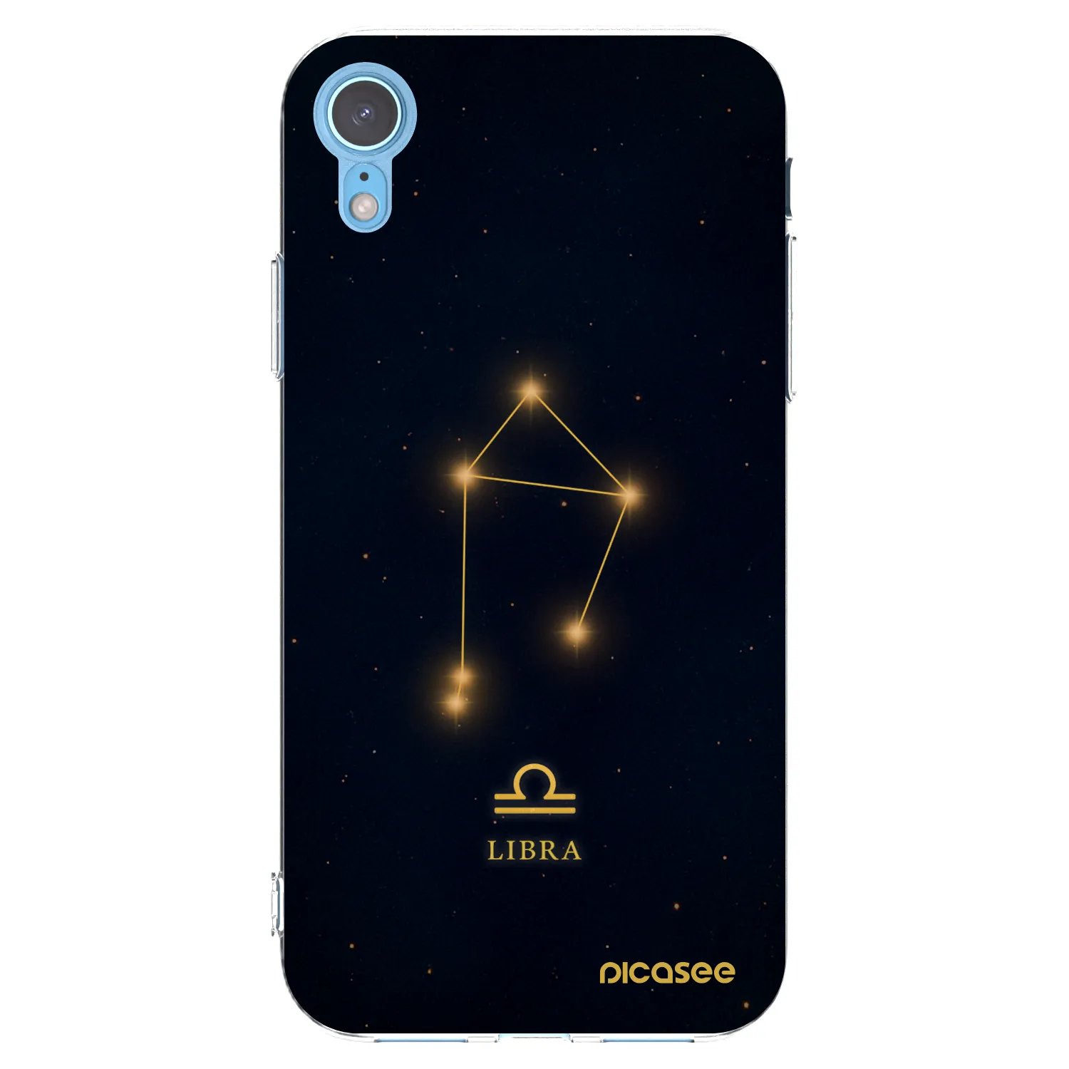Picasee silikonový průhledný obal pro Apple iPhone XR - LIBRA