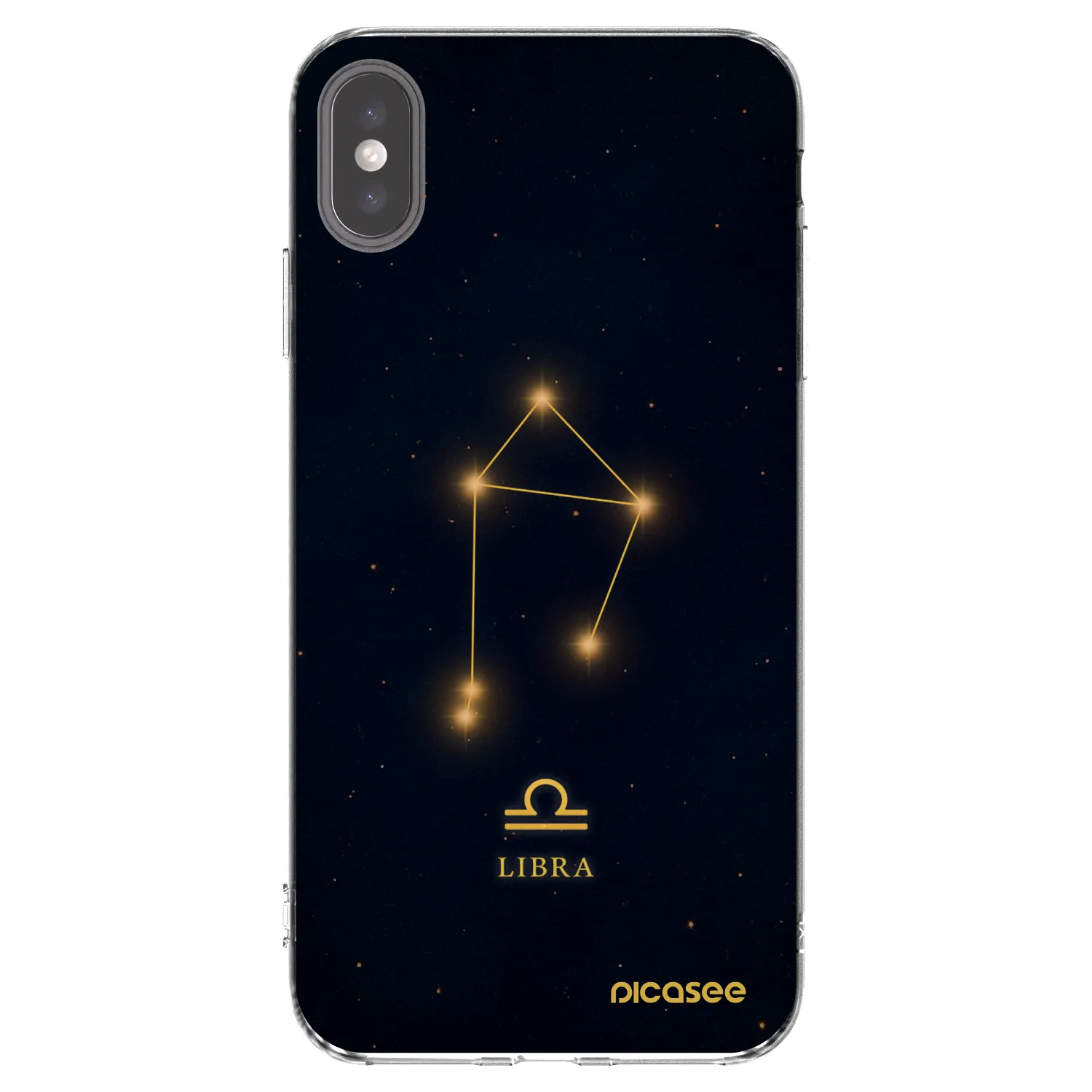Picasee silikonový průhledný obal pro Apple iPhone XS Max - LIBRA