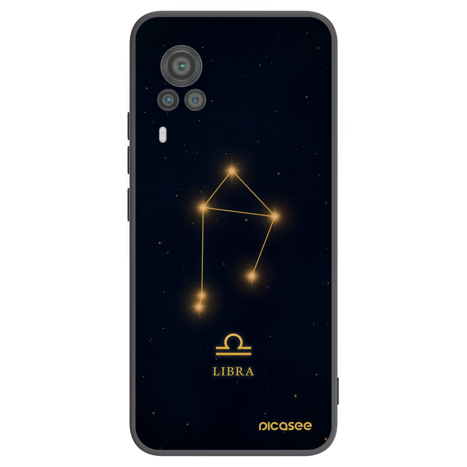 Picasee silikonový černý obal pro Vivo X60 Pro 5G - LIBRA