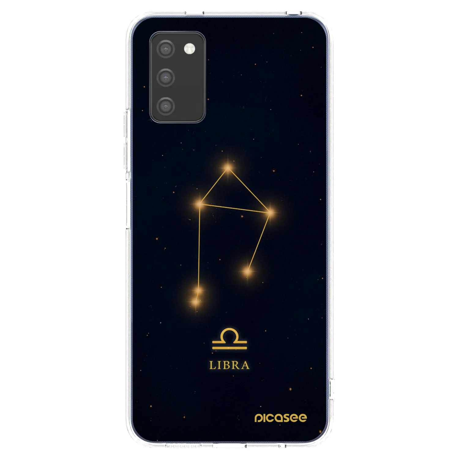 Picasee silikonový průhledný obal pro Samsung Galaxy A03s A037G - LIBRA