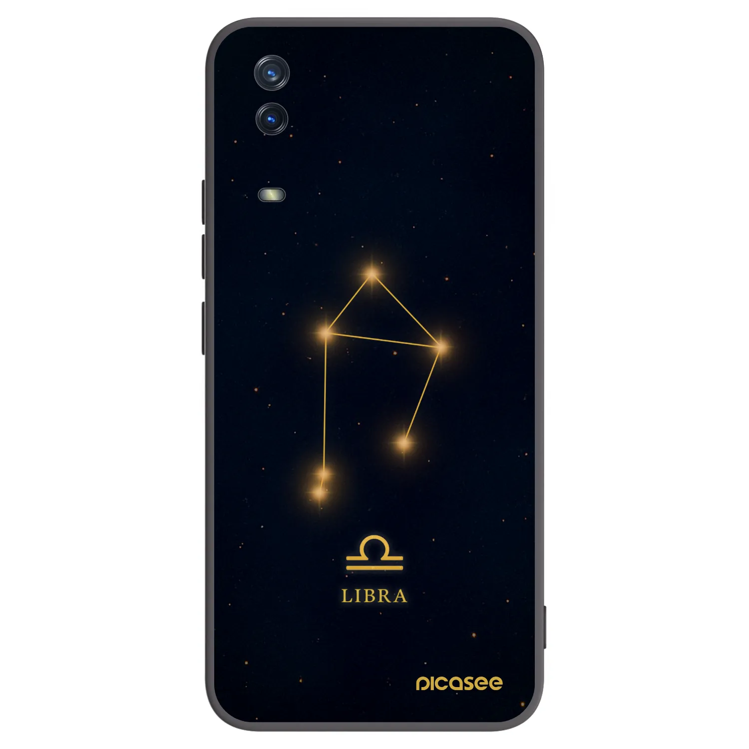 Picasee silikonový černý obal pro Vivo Y11s - LIBRA