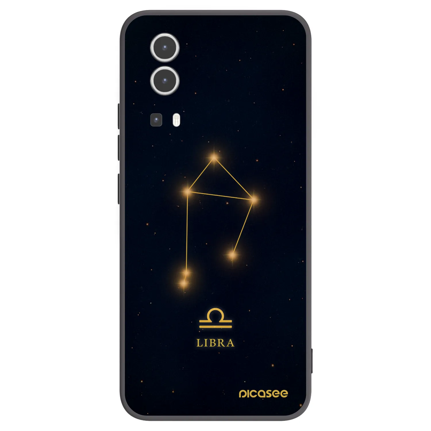 Picasee silikonový černý obal pro Vivo Y72 5G - LIBRA