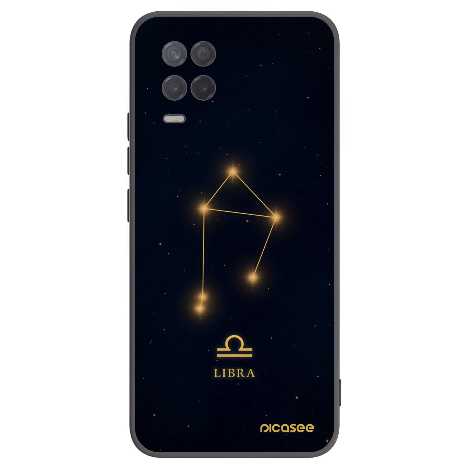 Picasee silikonový černý obal pro Realme 8 5G - LIBRA