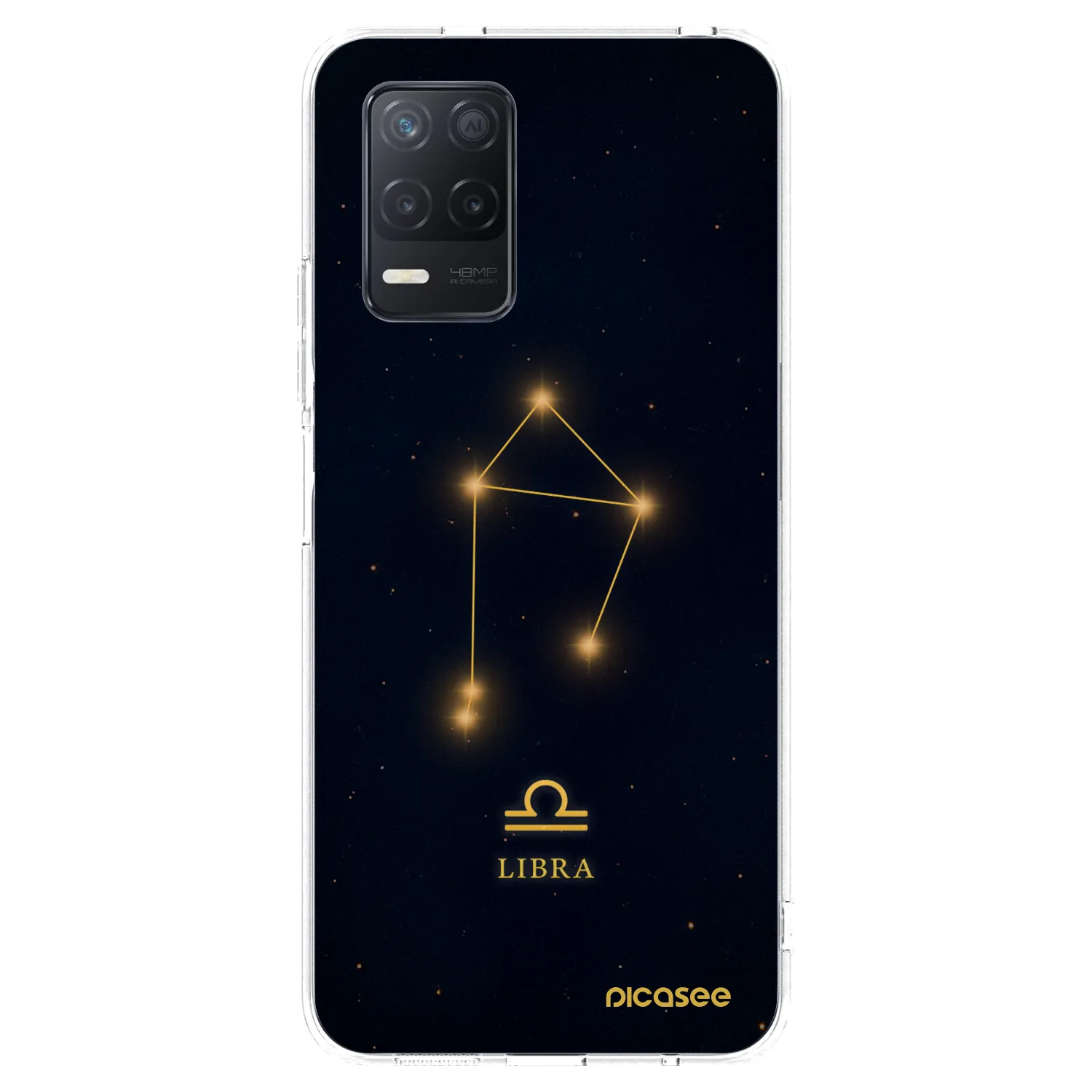 Picasee silikonový průhledný obal pro Realme 8 5G - LIBRA