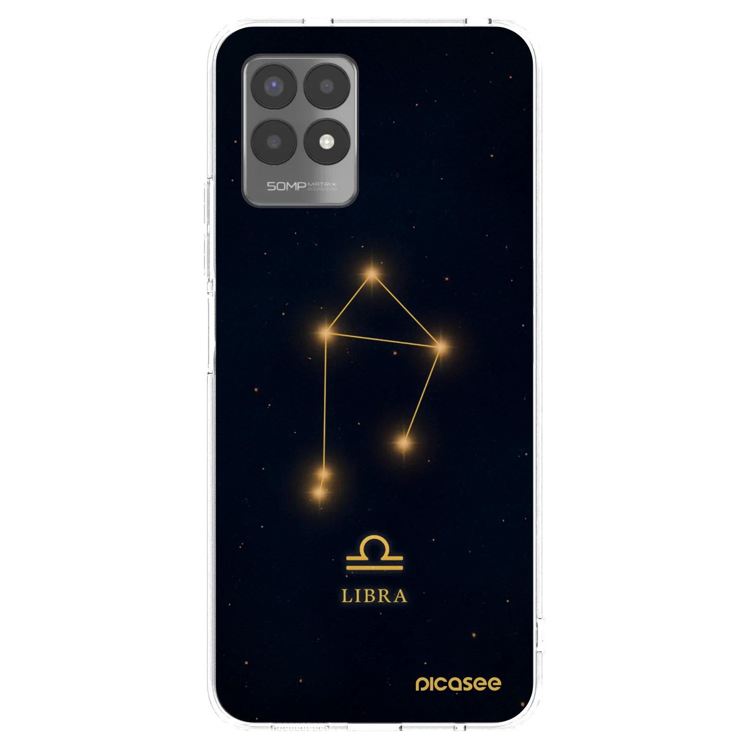 Picasee silikonový průhledný obal pro Realme 8i - LIBRA