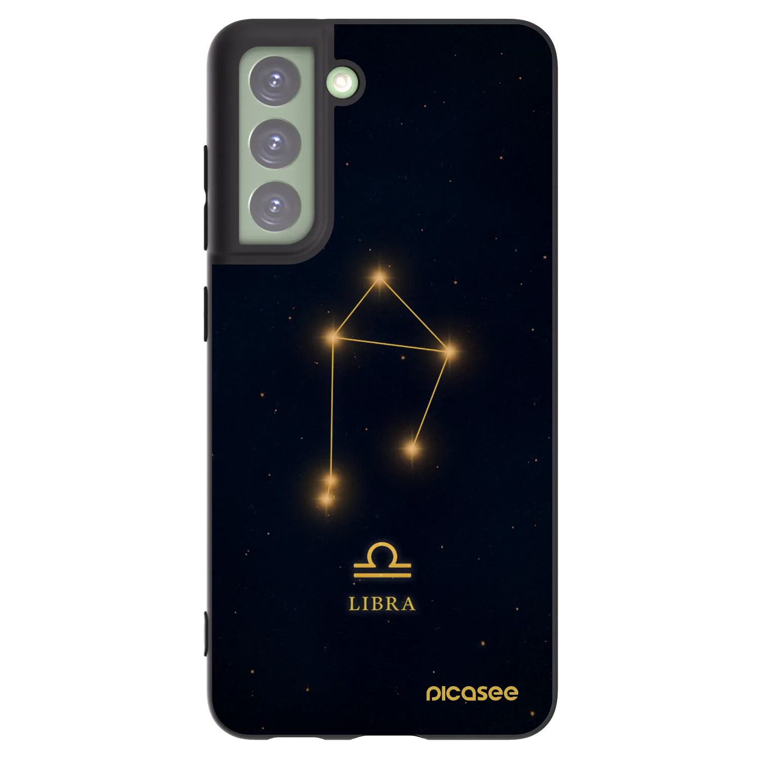 Picasee silikonový černý obal pro Samsung Galaxy S21 FE 5G - LIBRA