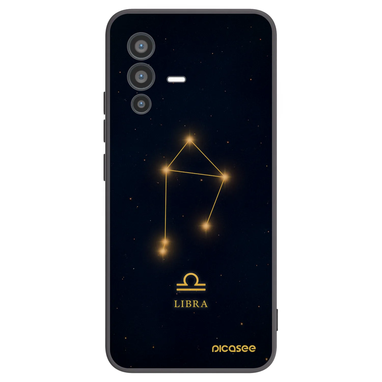 Picasee silikonový černý obal pro Vivo V23 5G - LIBRA