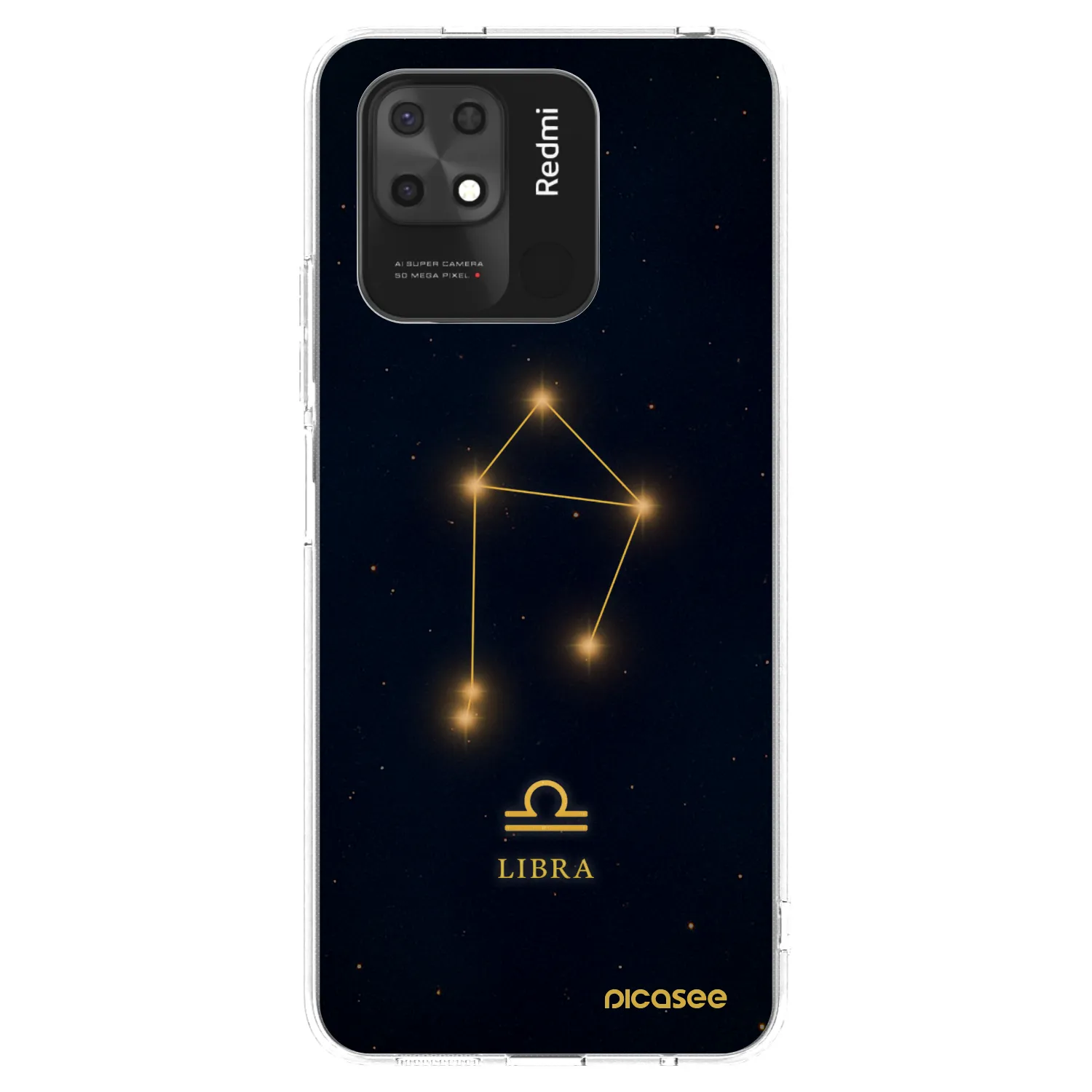 Picasee silikonový průhledný obal pro Xiaomi Redmi 10C - LIBRA
