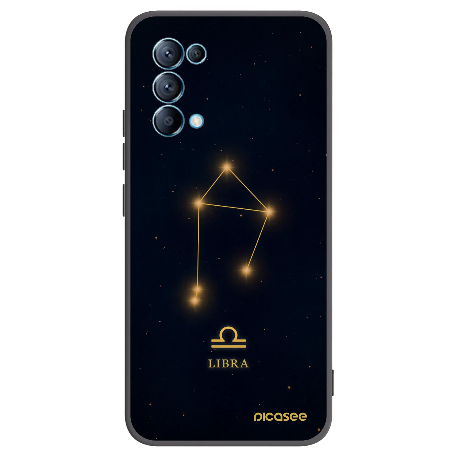 Picasee silikonový černý obal pro OPPO Reno 5 5G - LIBRA