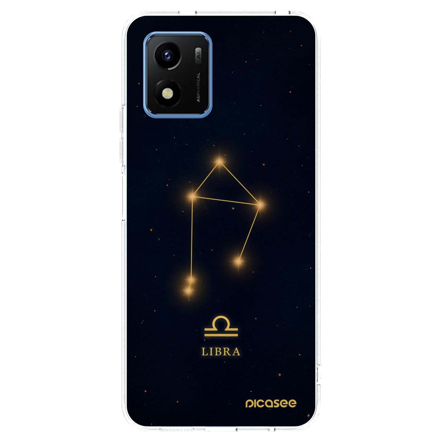 Picasee silikonový průhledný obal pro Vivo Y01 - LIBRA