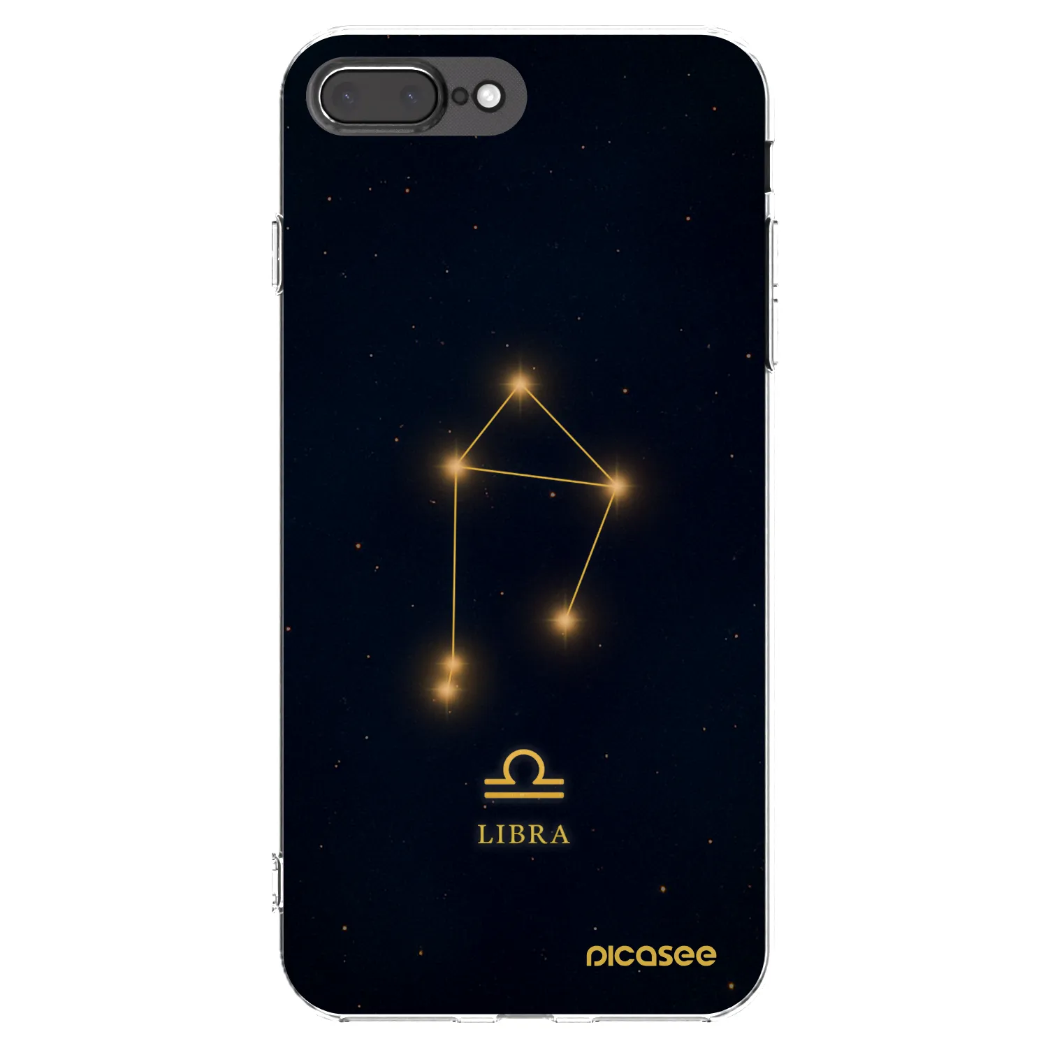Picasee silikonový průhledný obal pro Apple iPhone 8 Plus - LIBRA