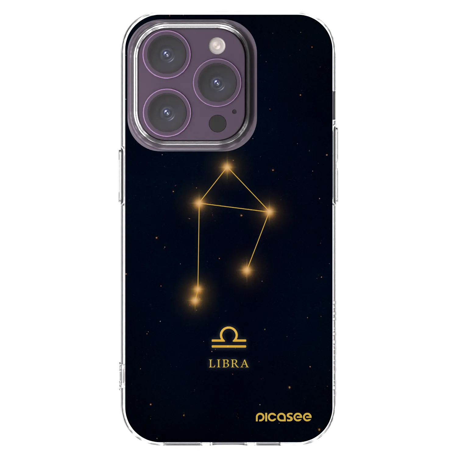 Picasee silikonový průhledný obal pro Apple iPhone 14 Pro - LIBRA