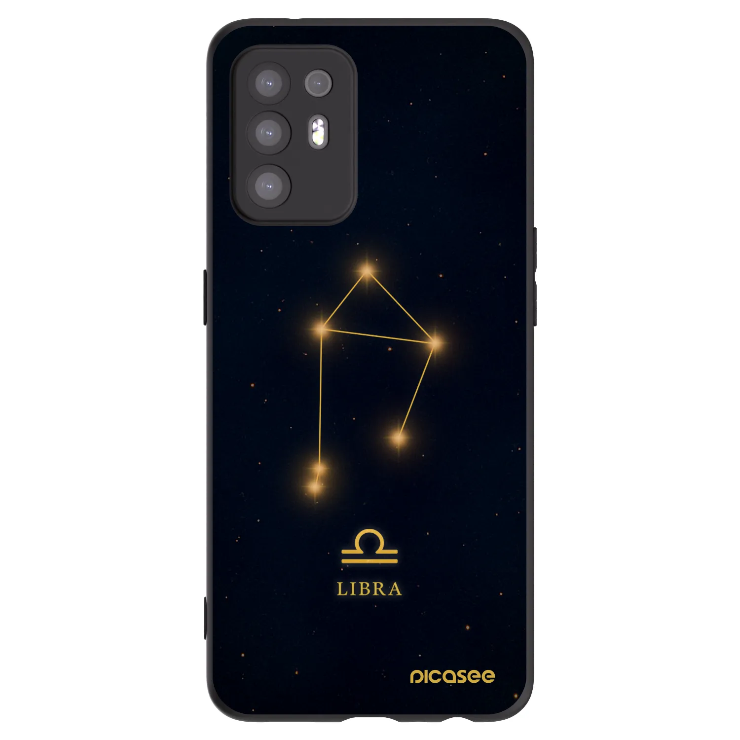 Picasee silikonový černý obal pro OPPO A94 5G - LIBRA