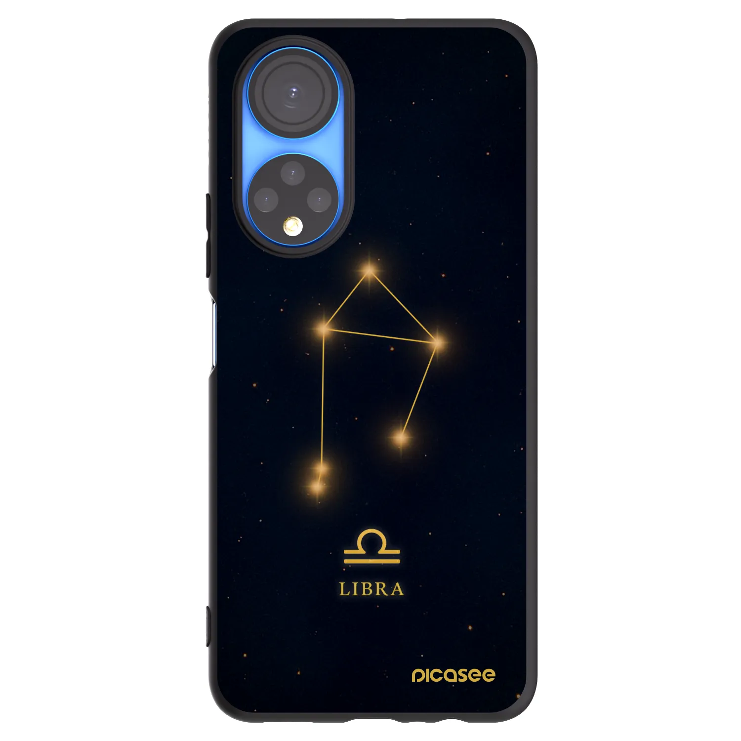 Picasee silikonový černý obal pro Honor X7 - LIBRA