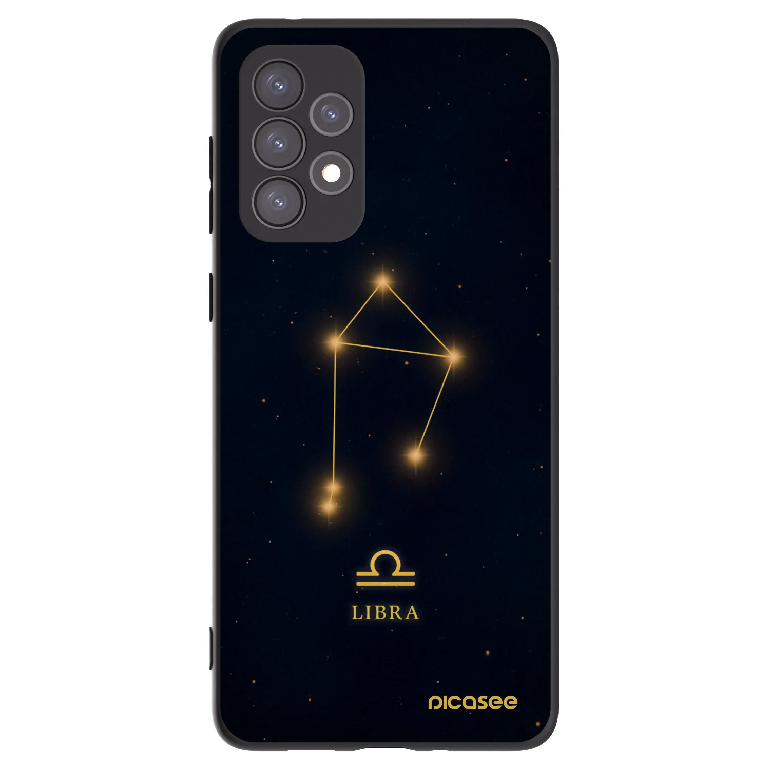 Picasee silikonový černý obal pro Samsung Galaxy A73 5G - LIBRA
