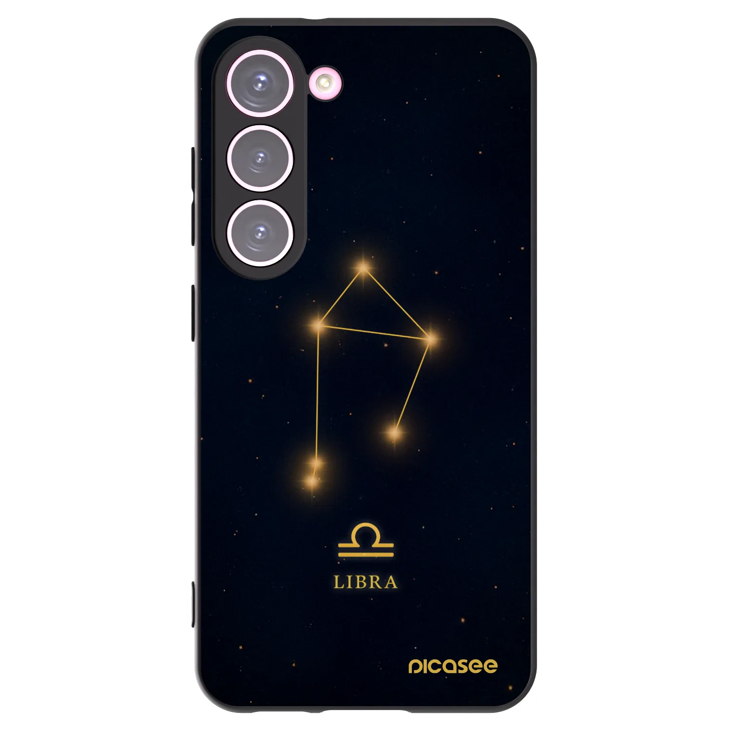 Picasee silikonový černý obal pro Samsung Galaxy S23 5G - LIBRA