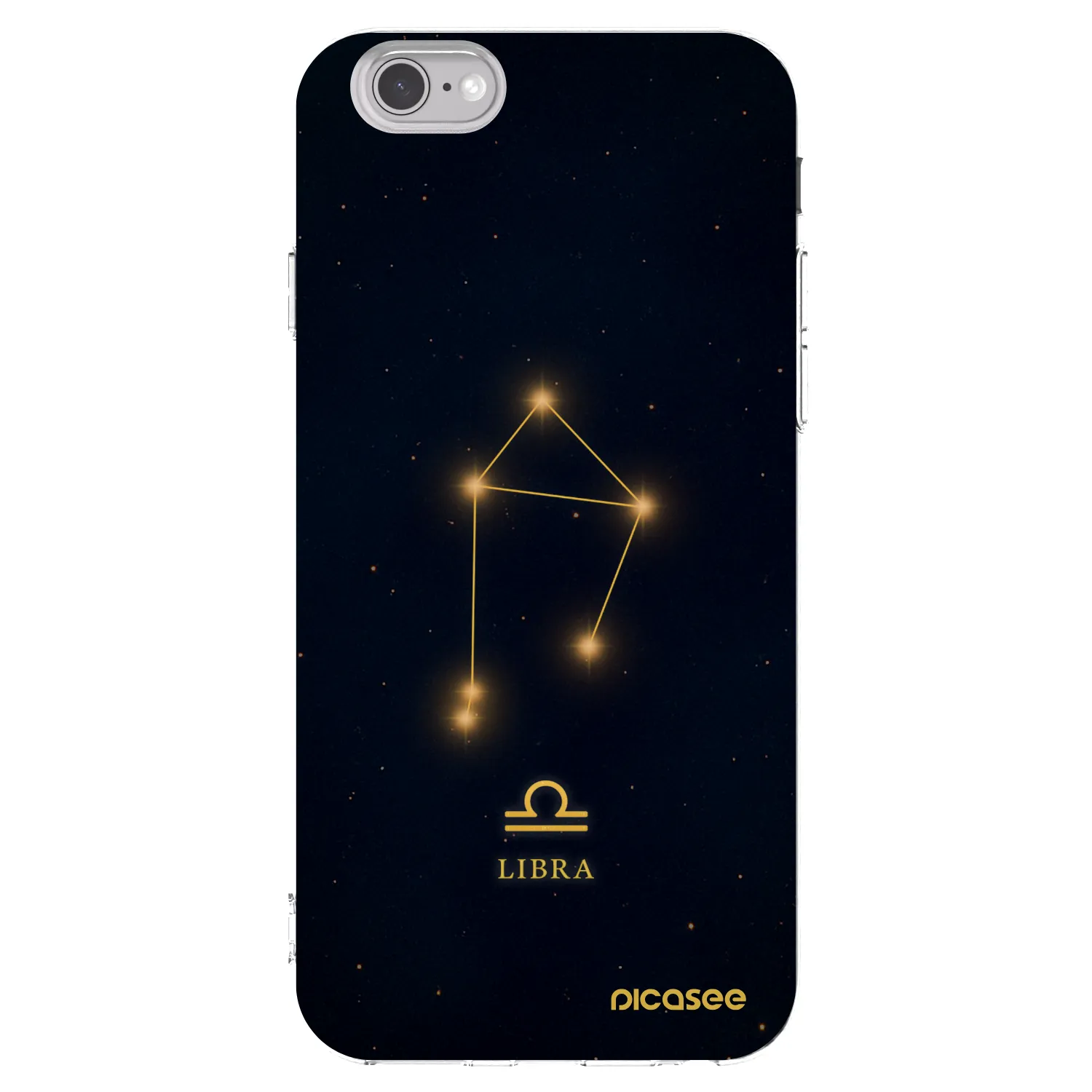 Picasee silikonový průhledný obal pro Apple iPhone 6/6S - LIBRA