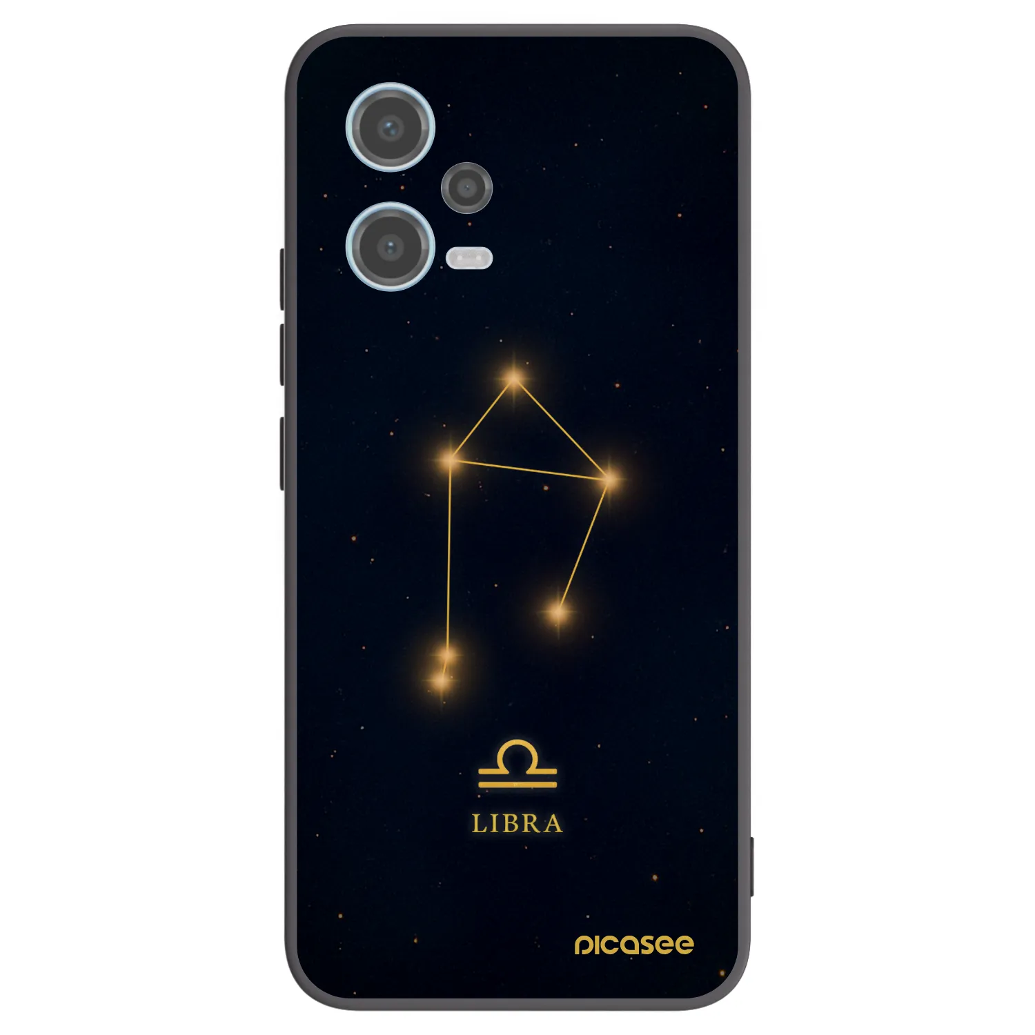 Picasee silikonový černý obal pro Xiaomi Redmi Note 12 5G - LIBRA