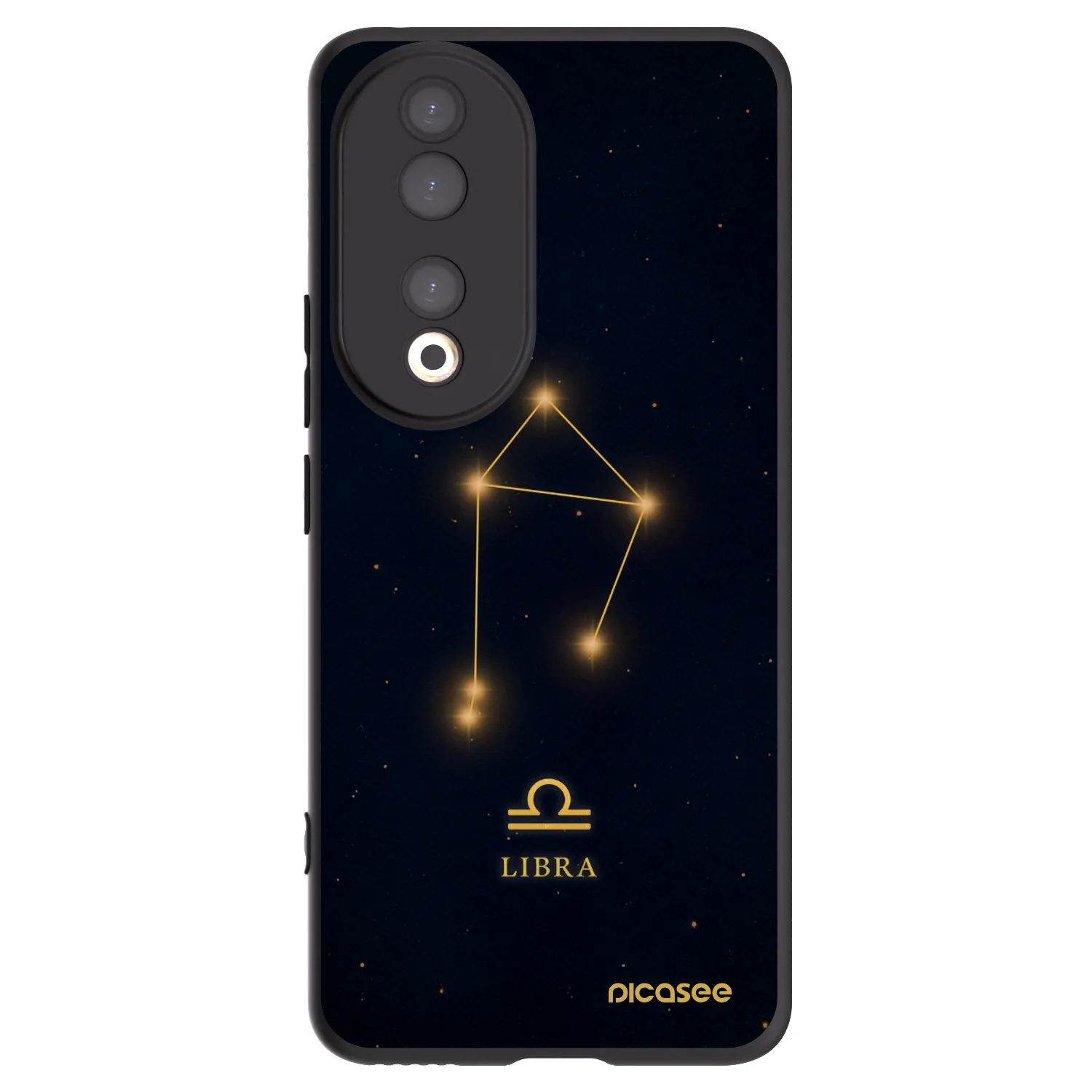 Picasee silikonový černý obal pro Honor 90 5G - LIBRA