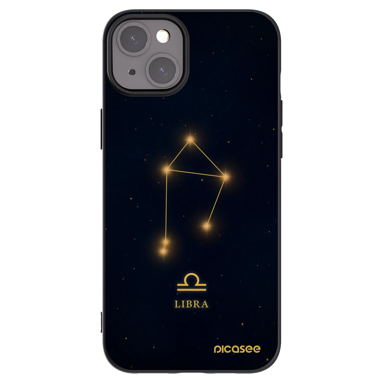Picasee silikonový černý obal pro Apple iPhone 15 Plus - LIBRA