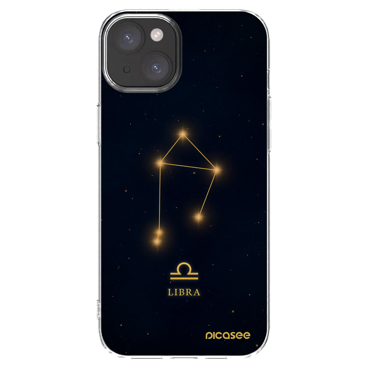 Picasee silikonový průhledný obal pro Apple iPhone 15 Plus - LIBRA