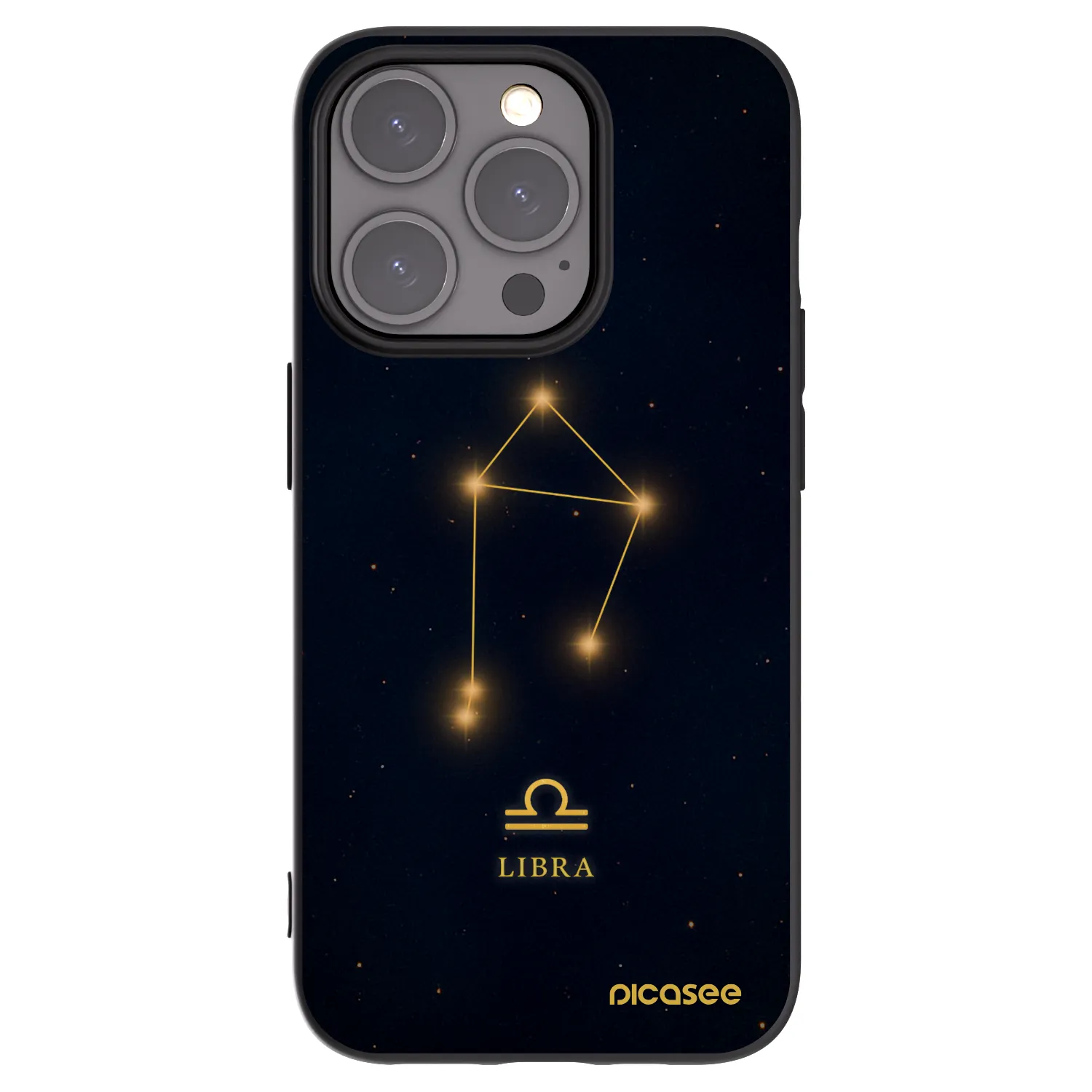 Picasee silikonový černý obal pro Apple iPhone 15 Pro - LIBRA