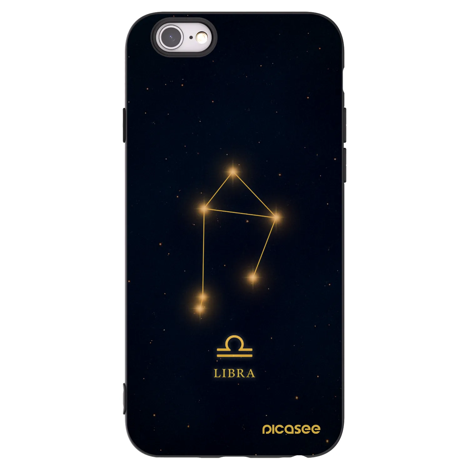 Picasee silikonový černý obal pro Apple iPhone 6/6S - LIBRA