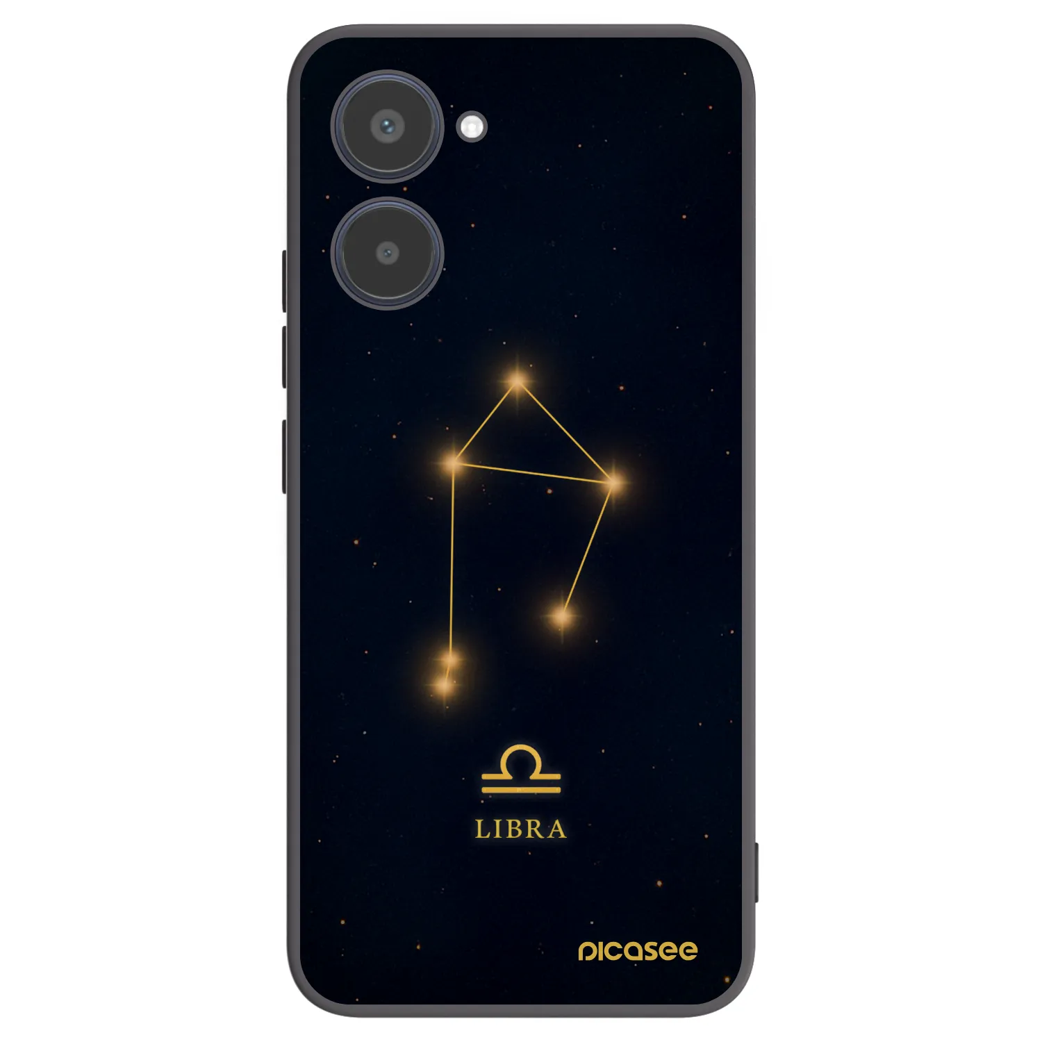Picasee silikonový černý obal pro Realme 10 4G - LIBRA