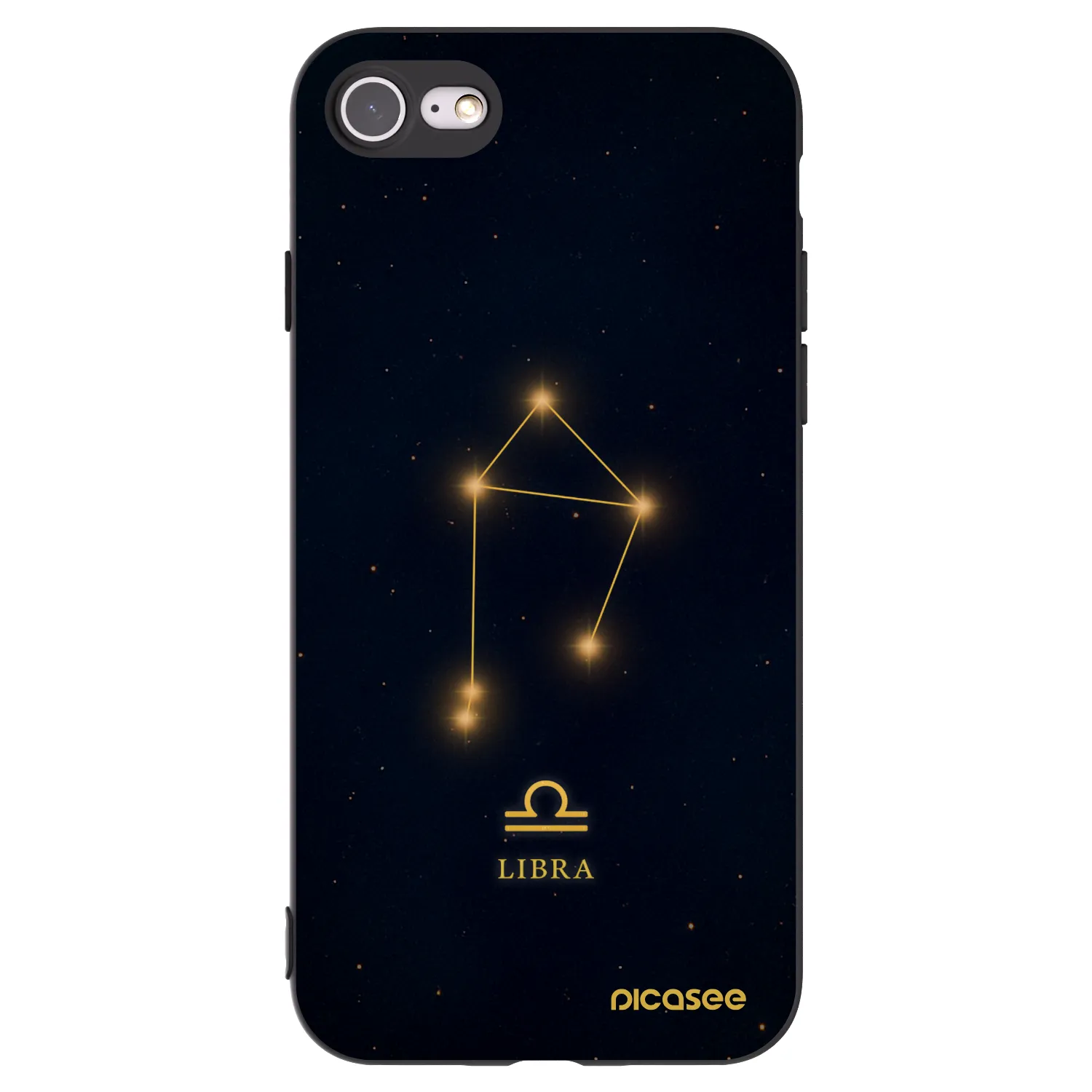 Picasee silikonový černý obal pro Apple iPhone 7 - LIBRA