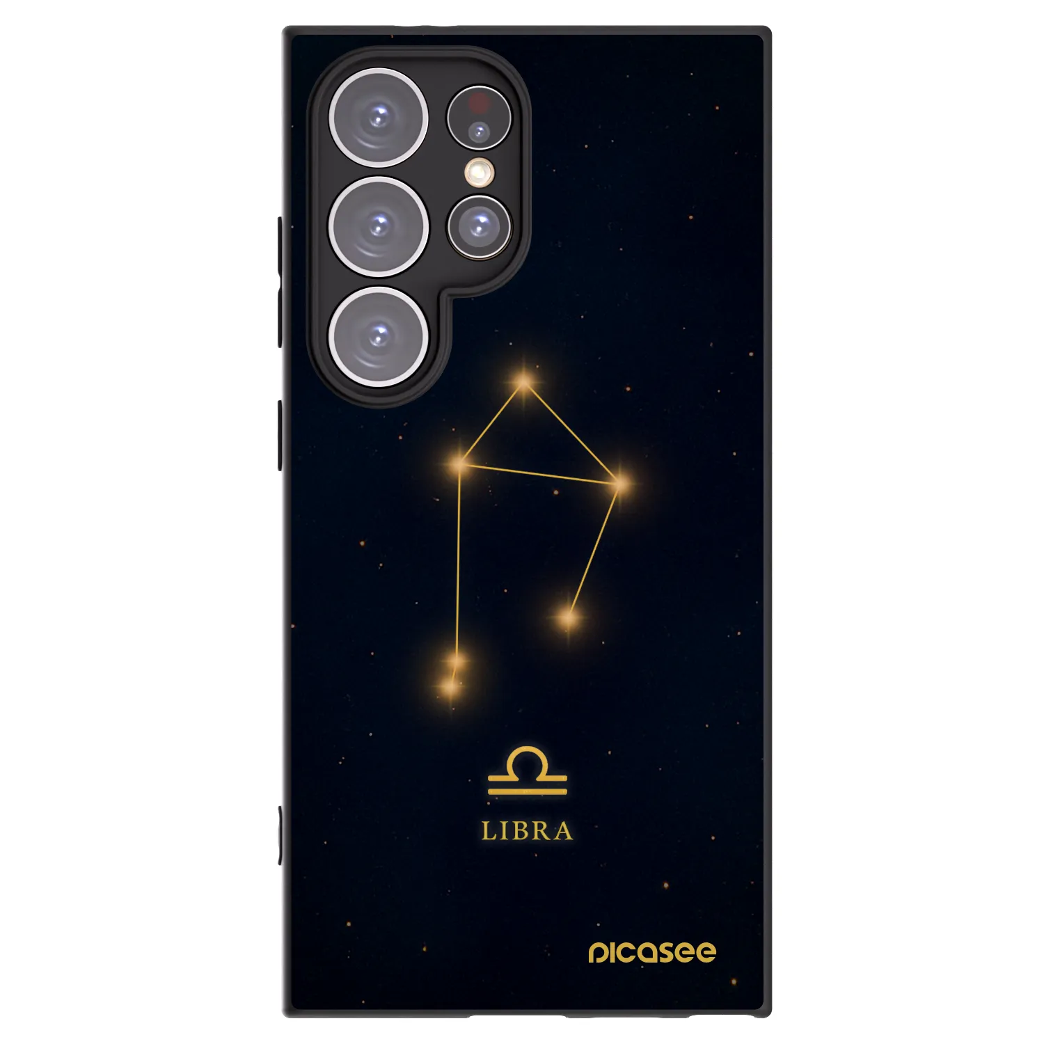 Picasee silikonový černý obal pro Samsung Galaxy S24 Ultra S928B 5G - LIBRA